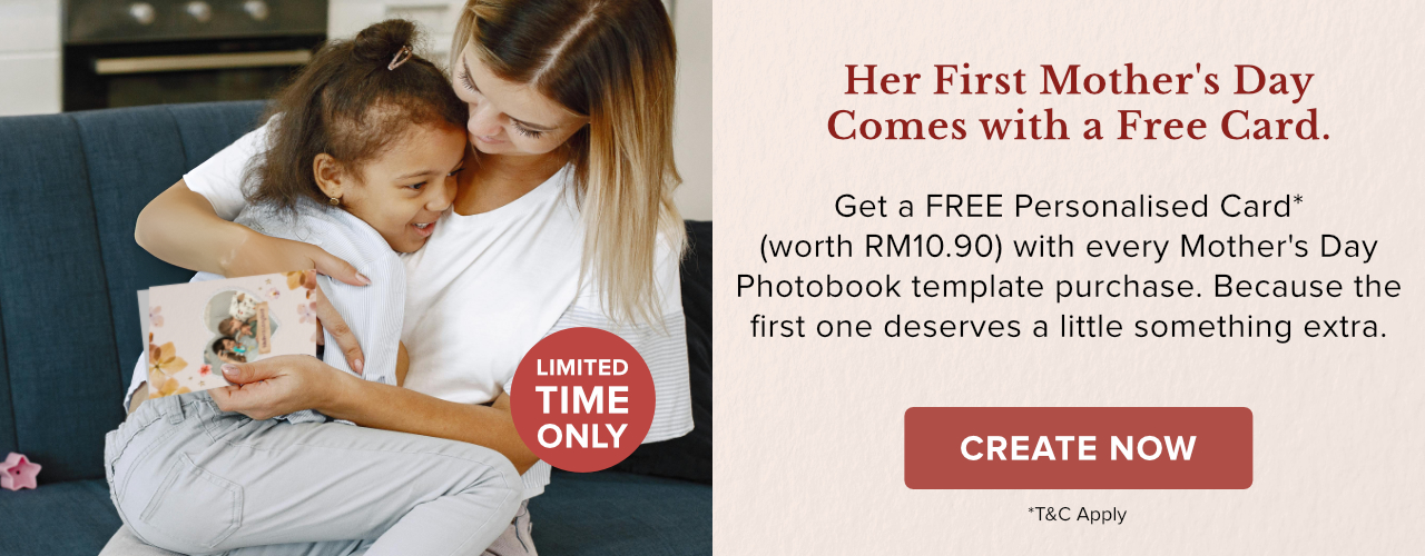 Free Personalised Card with Mother’s Day Photobook Purchase*